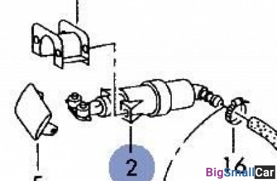 Форсунка омывателя фары JP group 955650004 L плюс R